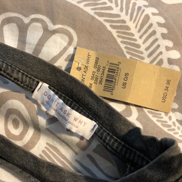 Distressed lace up crop top OS - Picture 6 of 6